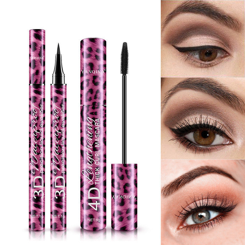 Red Leopard Eyeliner and Mascara Set