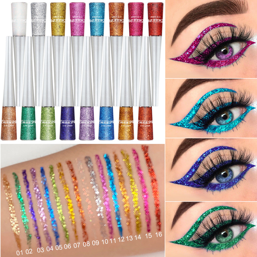 Fashion Creative Glitter Eyeliner Set