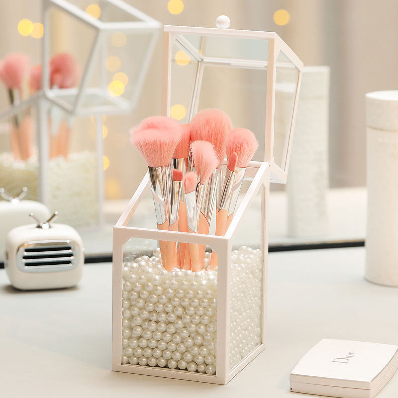 Glass Makeup Brush Bucket