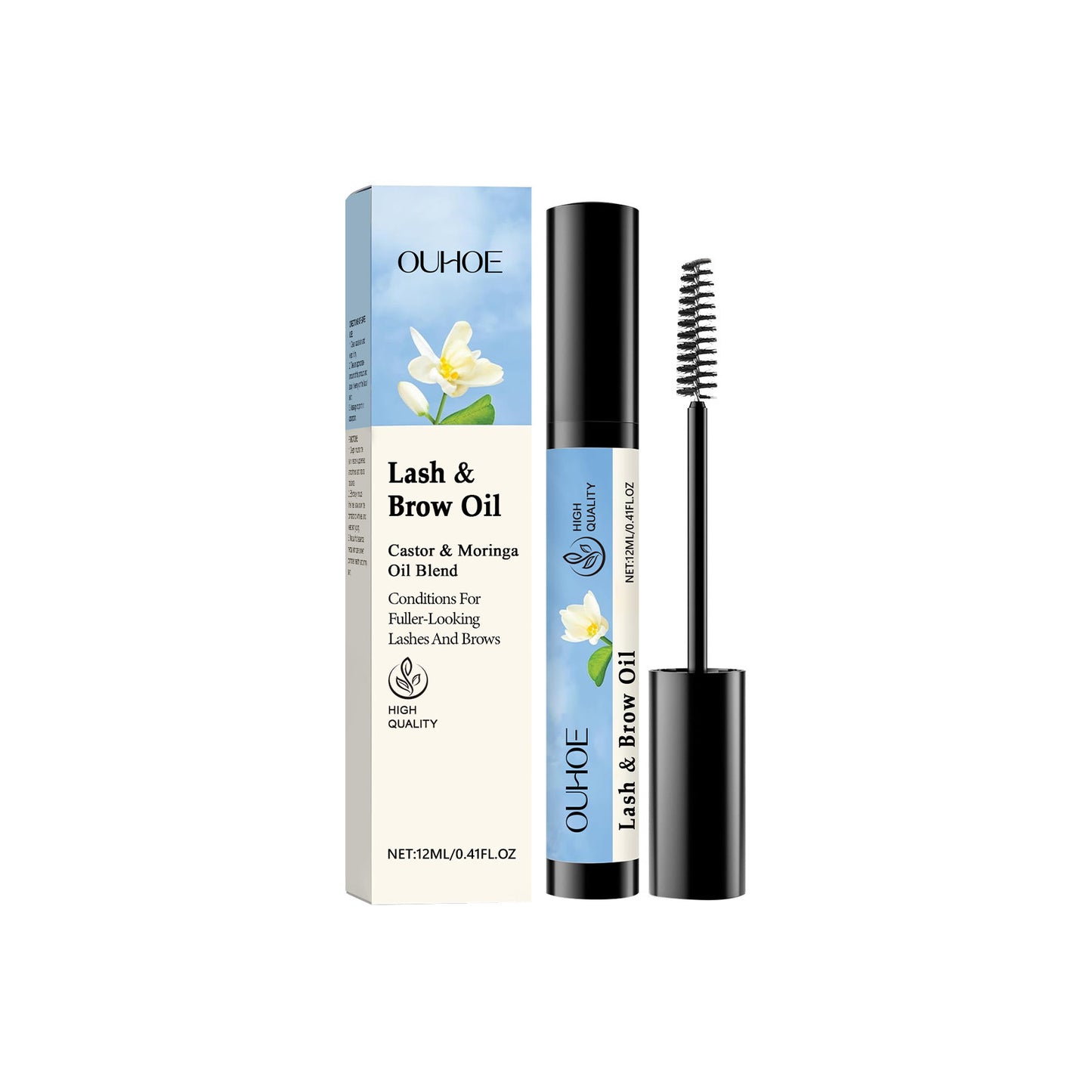 Natural Eyelash Eyebrow Care Makeup - Black