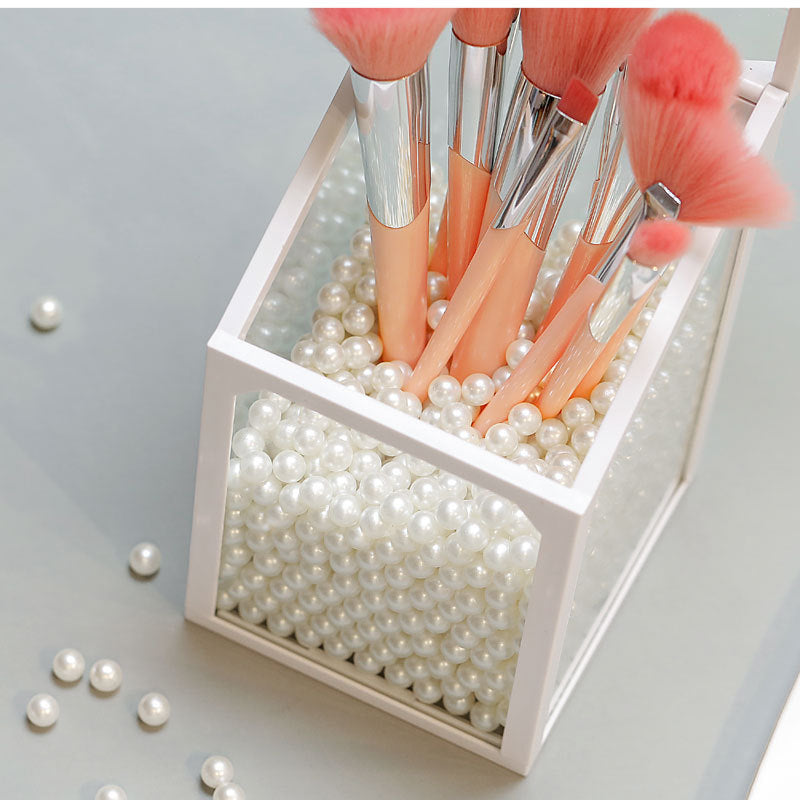 Glass Makeup Brush Bucket
