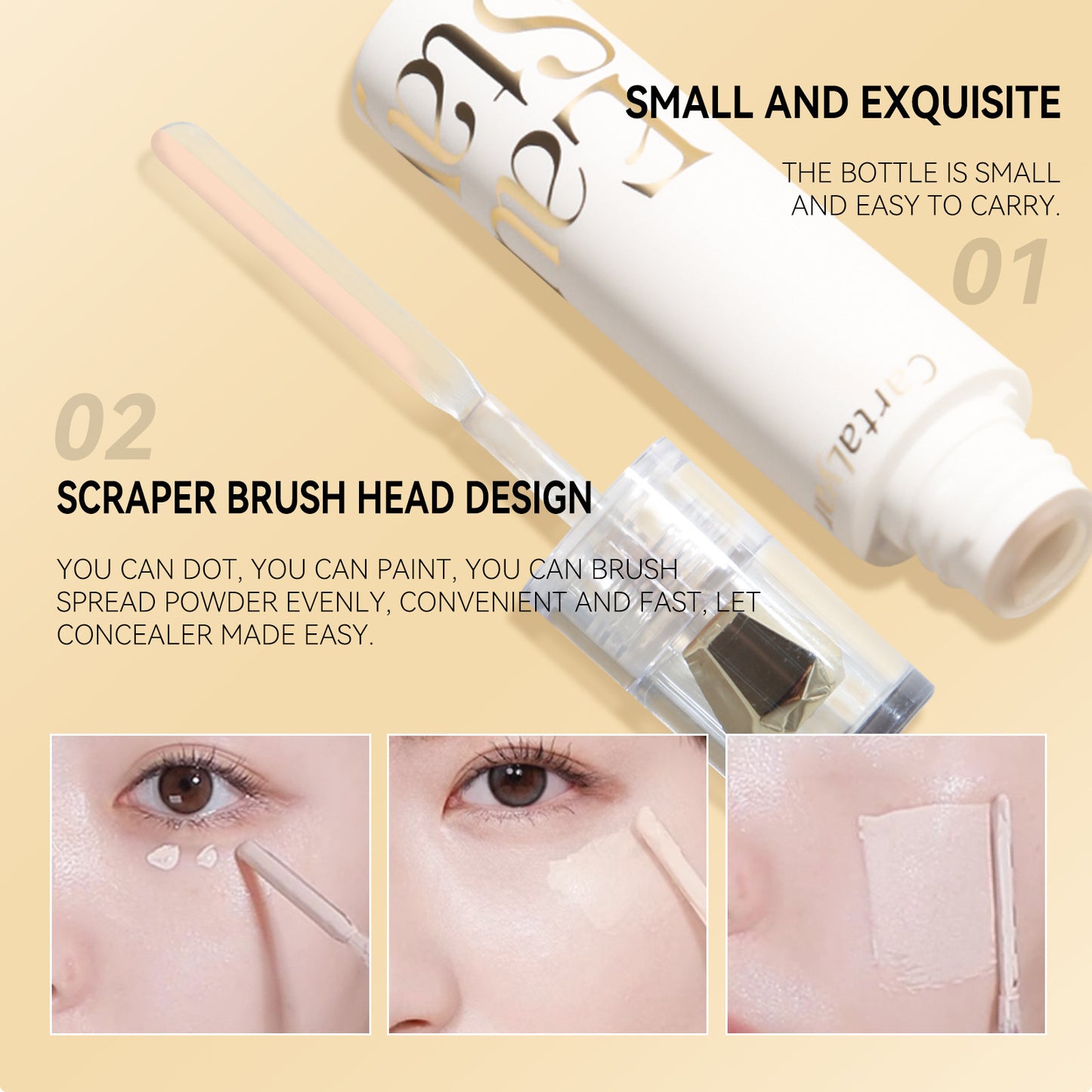 Liquid Concealer Concealer With Scraper