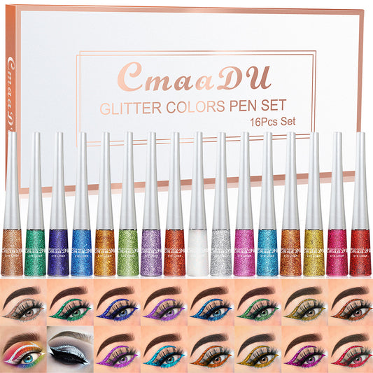 Fashion Creative Glitter Eyeliner Set