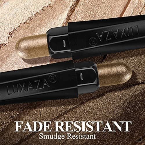 Luxaza 6pcs Shimmer Neutral Brown Eyeshadow Stick