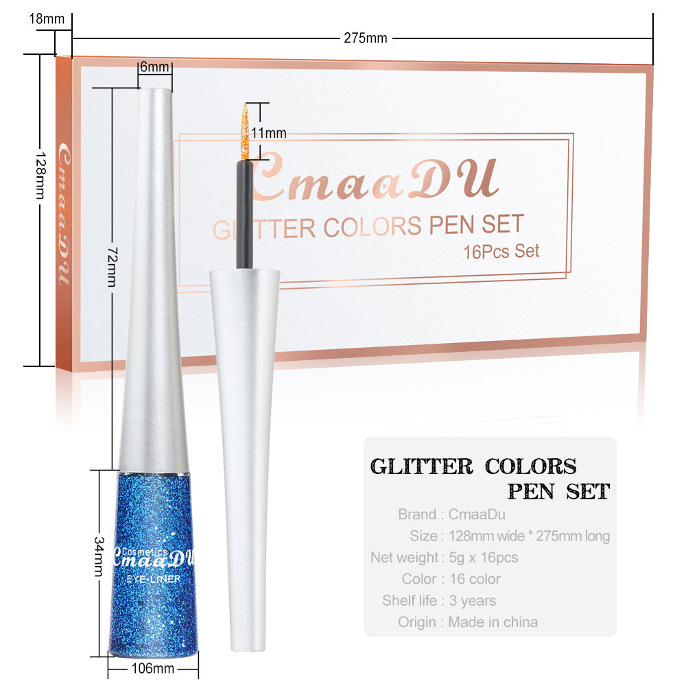 Fashion Creative Glitter Eyeliner Set